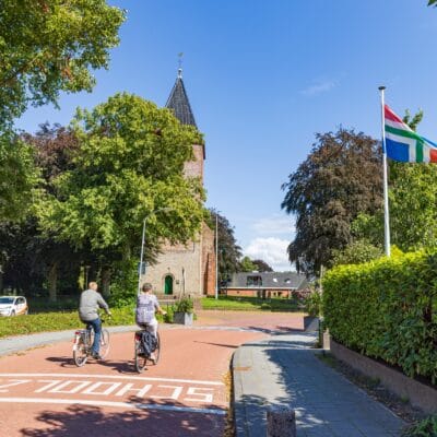 twee fietsers in Siddeburen